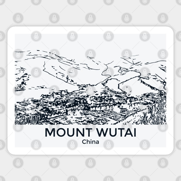 Mount Wutai - China Magnet by Lakeric